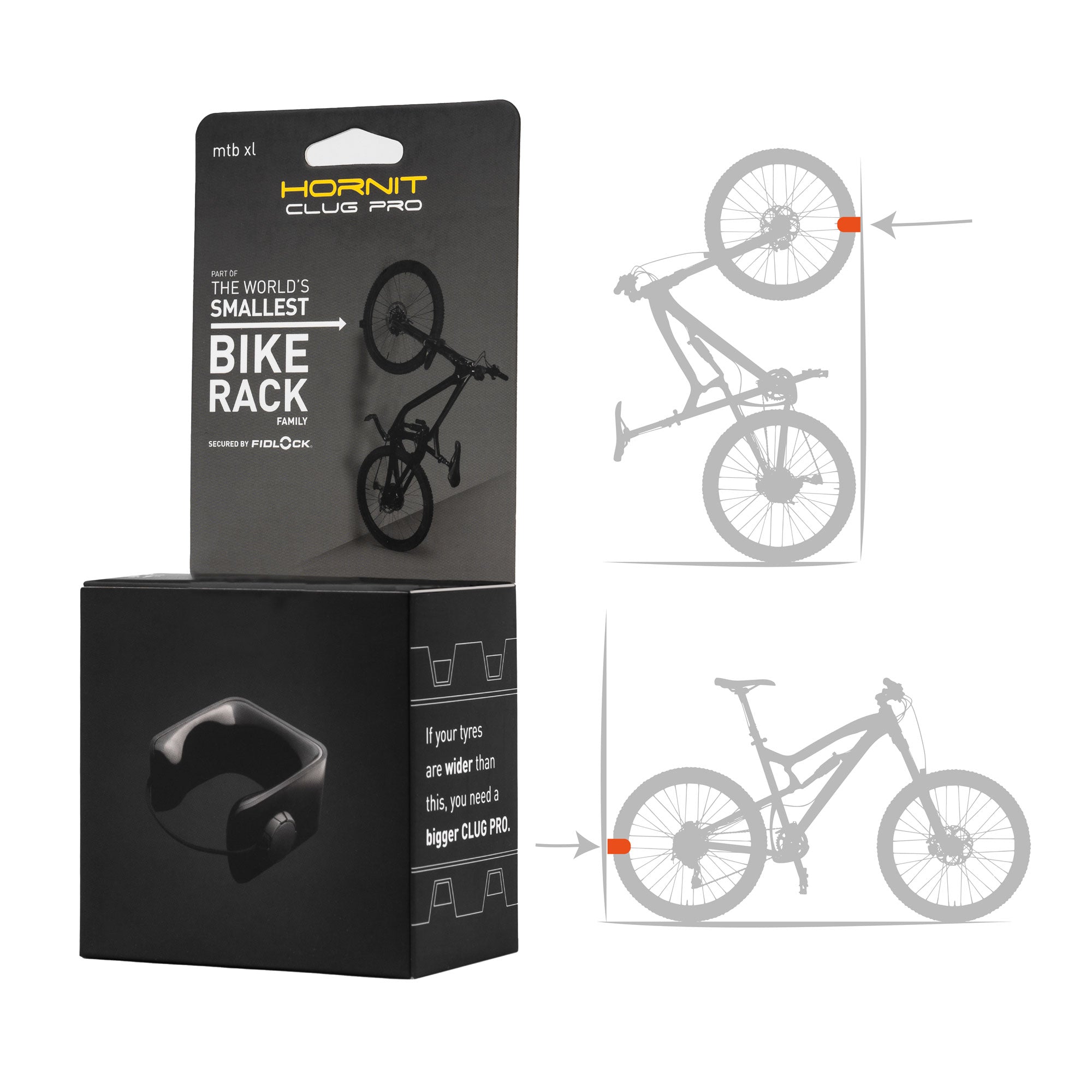 CLUG PRO mtb XL The World's Smallest Bike Rack Hornit – Hornit UK