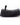 Black bicycle inner tube with valve on a white background